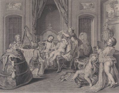 Barneleker Barnespill, 1731. av Francois Bernard Lepicie