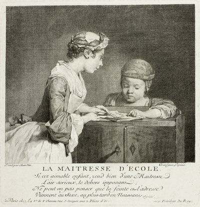 Skolefrue av Francois Bernard Lepicie