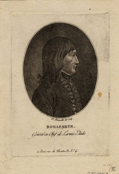 Napoleon som sjef for Army of Italy, ca. 1798 av Francois Bonneville