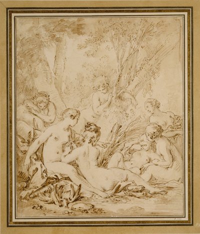 Diana og Callisto av François Boucher