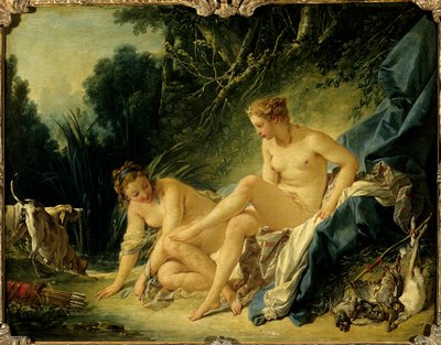 Diane forlater badet Maleri av Francois Boucher (1703-1770) av François Boucher