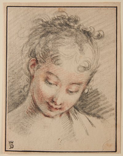 Hode av en jente av François Boucher
