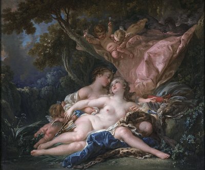 Jupiter forkledd som Diana og nymfen Callisto av François Boucher