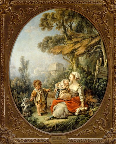 Den lykkelige moren av François Boucher
