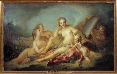 The Toilet of Venus Maleri av Francois Boucher (1703-1770) 1749 Søn. 1,07x1,73m av François Boucher