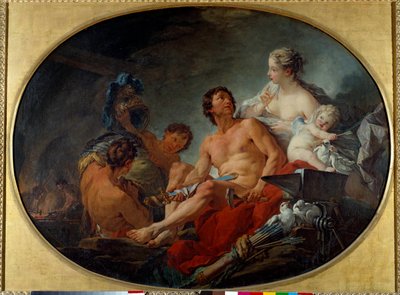 Smiene til Vulcan Painting av Francois Boucher (1703-1770) 1747 Søn. 0,94x1,27m av François Boucher
