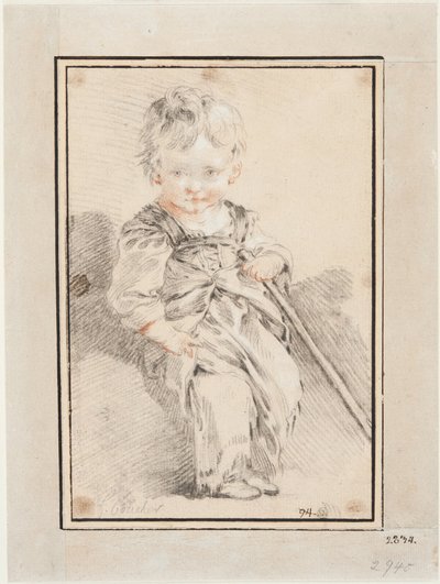 Sittende gutt av François Boucher