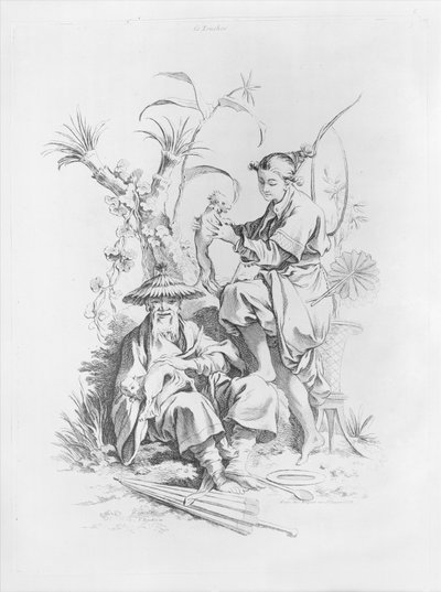 De fem sansene av François Boucher