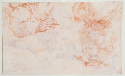 Tre guttehoder. Studier til et dørstykke på Amalienborg av François Boucher