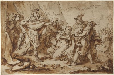 Kvinner og soldater av François Boucher