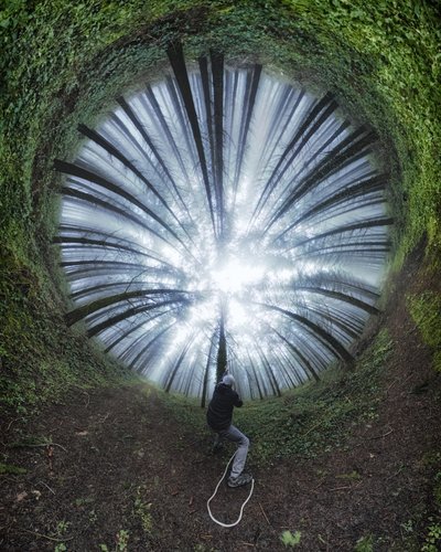 Spiralformet skogssti av Francois Casanova
