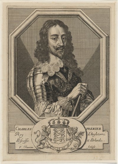 Karl I i en åttekantet ramme av Francois Chauveau