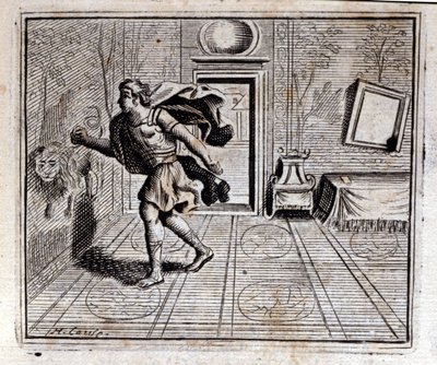 Horoskop. Fabler av Jean de La Fontaine (1621-95). Illustrasjon av François Chauveau (1613-1676). Utgave av 1728. av Francois Chauveau