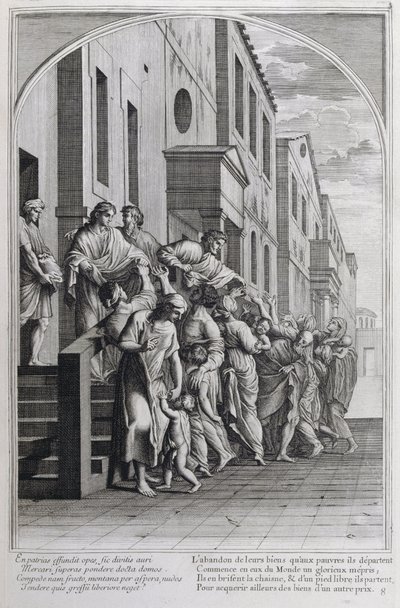 Illustrasjon fra 'Livet til St. Bruno, grunnleggeren av Chartreux-ordenen' Paris 1660. etter maleriene til Eustache Le Sueur og gravert av Fran Sois Chauveau ©UIG/Leemage av Francois Chauveau