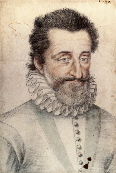 Portrett av kong Henrik IV av Frankrike (1553-1610) av François Clouet