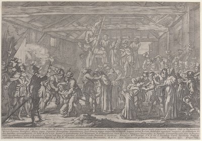 Martyrene fra Gorchum, 1630-87. av Francois Collignon