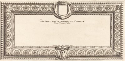 Tittelside for Callots "Various Italian Landscapes" av Francois Collignon
