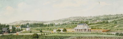 En togstasjon i utkanten av Paris, 1846 av Francois Debret