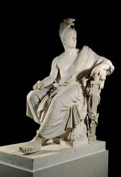 Portrett av Lazare Louis Hoche (1768-1797), fransk general for revolusjonen. Skulptur av Francois Dominique Aime Milhomme (1758-1823) Søn. 1,90 m Versailles, slottsmuseum av Francois Dominique Aime Milhomme
