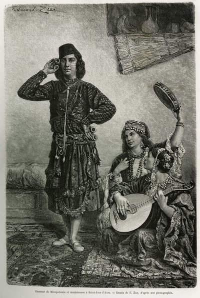 Mesopotami-danser og musikere, i Saint Jean d