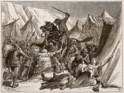 Robert av Normandie som samler korsfarerne, illustrasjon fra 