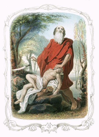 Abraham ofret Isak av Francois Feyen Perrin