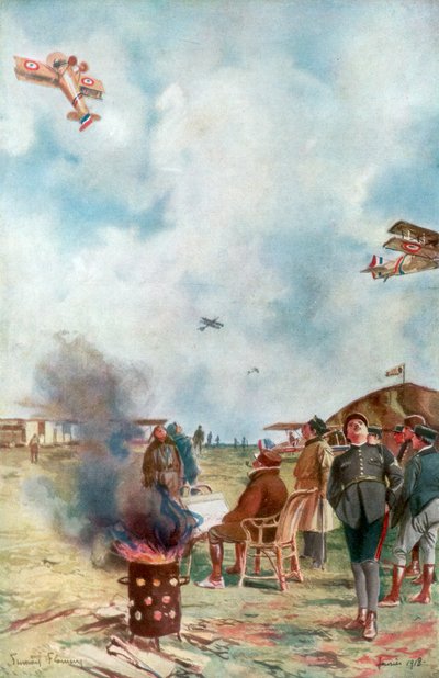 En inversjon litt nær bakken, 1918, 1926 av Francois Flameng