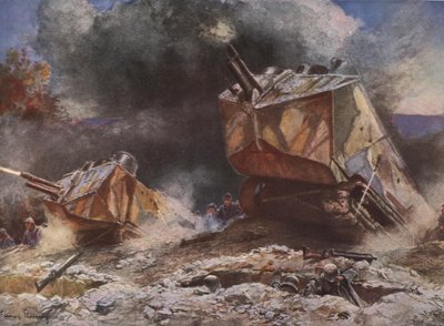 Første verdenskrigs slagmarkscene av Francois Flameng