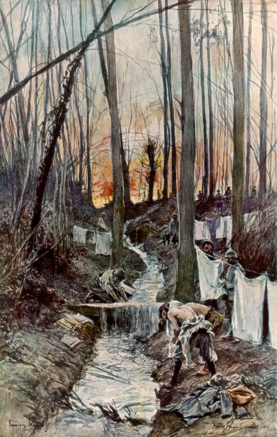 I skogen til Roucy Aisne, 15. april 1917, 1926. av Francois Flameng