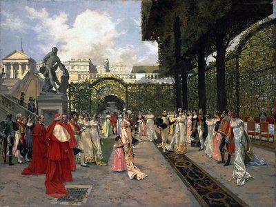 Napoleon I og kongen av Roma ved Saint-Cloud i 1811