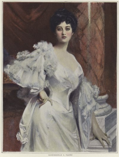 Portrett av Mademoiselle O Pastre av Francois Flameng