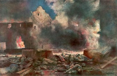Lessard-gården, mellom Marizy og Neuilly Saint Front, Frankrike, 18. juli 1918, 1926. av Francois Flameng