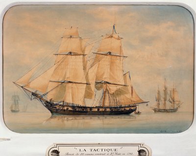 Taktisk brig, bygget i 1792, av Francois Roux (1811-1882), Frankrike av Francois Geoffroy Roux