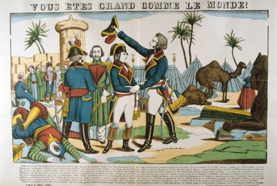 Napoleon og general Kleber på ekspedisjonen til Egypt, 1798, c1835 av Francois Georgin