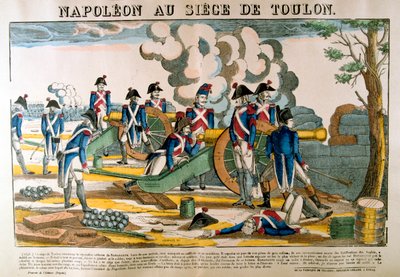 Napoleon ved beleiringen av Toulon, 1793, c1835 av Francois Georgin