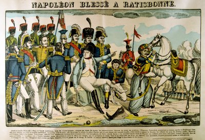 Napoleon skadet i Ratisbon, april 1809, c1835 av Francois Georgin