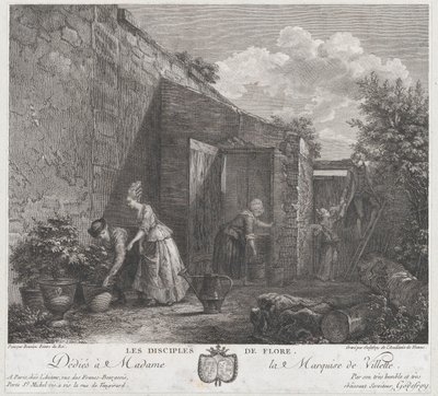 The Disciples of Flora, 1778. norvegian av Francois Godefroy