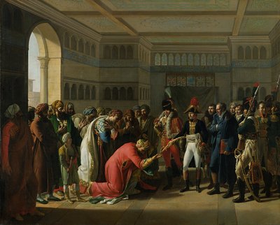General Bonaparte gir et sverd til militærsjefen i Alexandria, juli 1798, 1808 av Francois Henri Mulard
