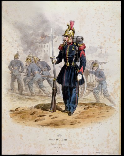Paris brannmenn 1860 av Francois Hippolyte Lalaisse