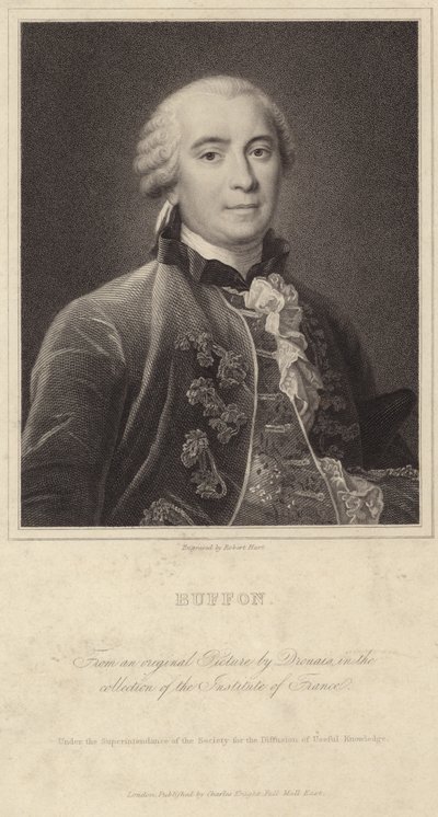 Portrett av Georges-Louis Leclerc, greve av Buffon av Francois Hubert Drouais