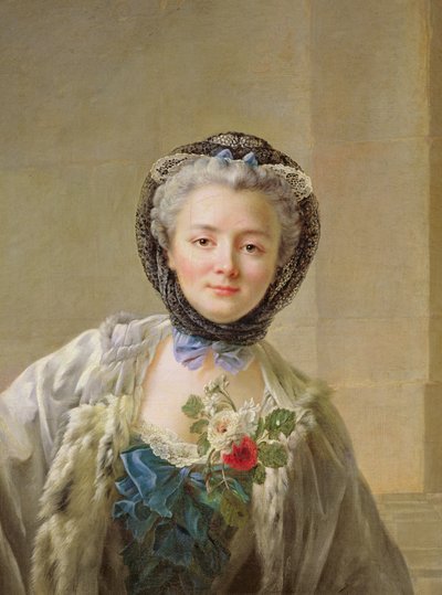 Portrett av Madame Drouais (ca. 1732-c. 1815) ca. 1758 av Francois Hubert Drouais