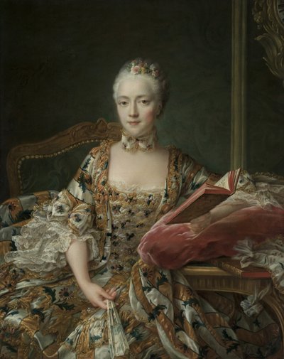 Portrett av Marquise d"Aguirandes, 1759 av Francois Hubert Drouais