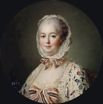Portrett av Marquise de Pompadour (1721-1764) - Francois Hubert Drouais (1727-1775). olje på lerret av Francois Hubert Drouais