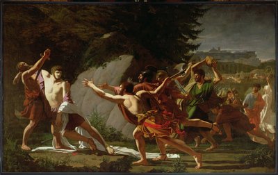 Caius Gracchus død (ca. 159-121 f.Kr.) 1792-97 av Francois Jean Baptiste Topino Lebrun