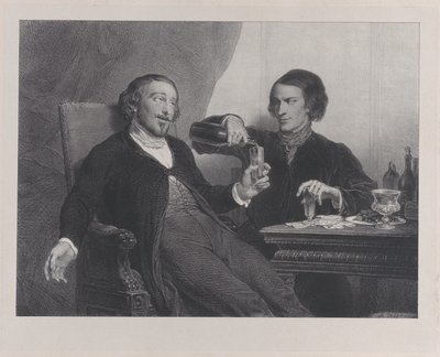 The Wine, 1840. av Francois Joseph Aime de Lemud