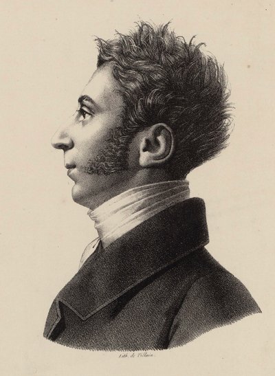 Portrett av Franz Xavier Wolfgang Mozart 1791-1844, 1820-årene. av Francois Le Villain