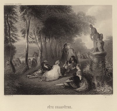 Feltfest av Francois Louis Joseph Watteau