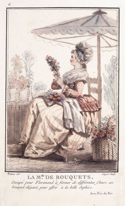 The Mr. of Bouquets, 1786 av Francois Louis Joseph Watteau