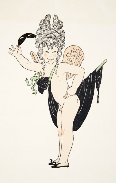 Cherub fra Personages de Comedie, pub. 1922 (stensiltrykk) av Francois Louis Schmied