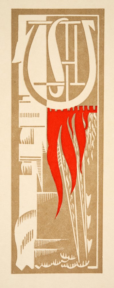 Grafisk illustrasjon fra Prometheus Enchained av Aeschylus, pub. 1941 (stensiltrykk) av Francois Louis Schmied